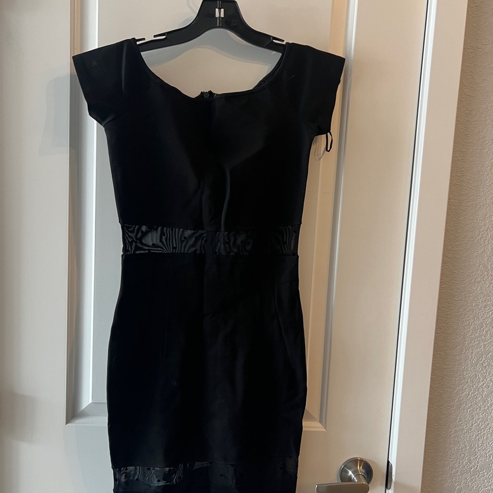 Torn by Ronny Kobo Black Bodycon Mini Dress